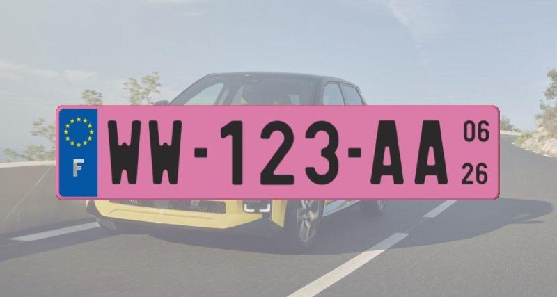  - Bientôt des plaques d'immatriculation roses sur certains véhicules