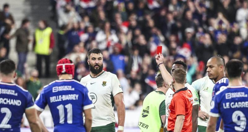  - XV de France : un joueur de l'Afrique du Sud prend une sacrée sanction après le match face aux Bleus