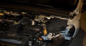 La voiture d’un membre de la famille de se présentateur télévisé périt sous les flammes