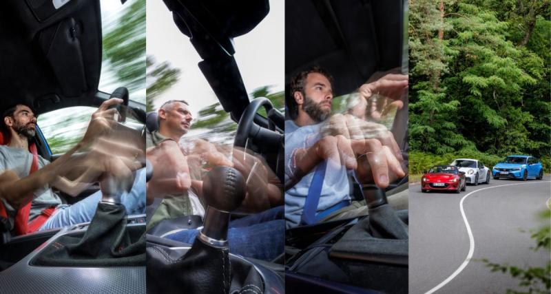  - J'aime ma boîte ! Honda Civic Type R x Mazda MX-5 x Porsche 911 Carrera T