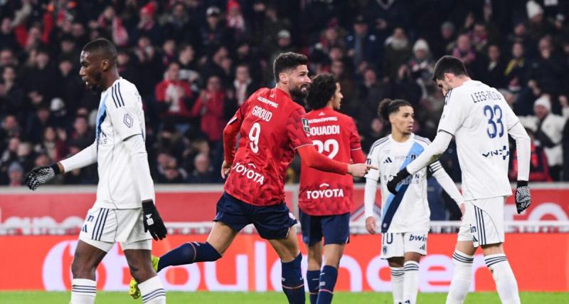  - Porté par Giroud, le LOSC renverse le Paris FC et se place au pied du podium