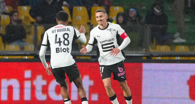  - À la pause, Rennes mène à Metz grâce à Rongier