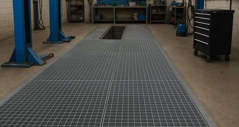  - Comment le caillebotis métallique améliore la sécurité autour d’un pont élévateur ?