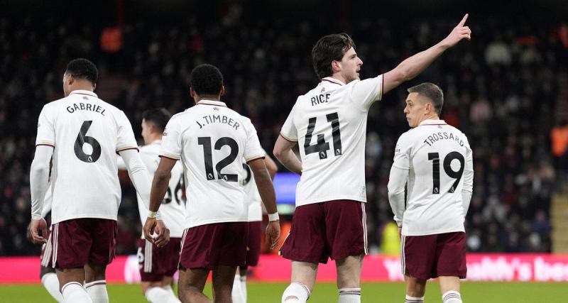  - Rice porte les Gunners, Arsenal creuse l'écart à Bournemouth