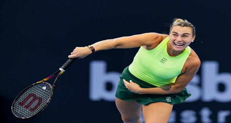  - WTA Brisbane: Aryna Sabalenka envoie un premier signal fort pour 2026