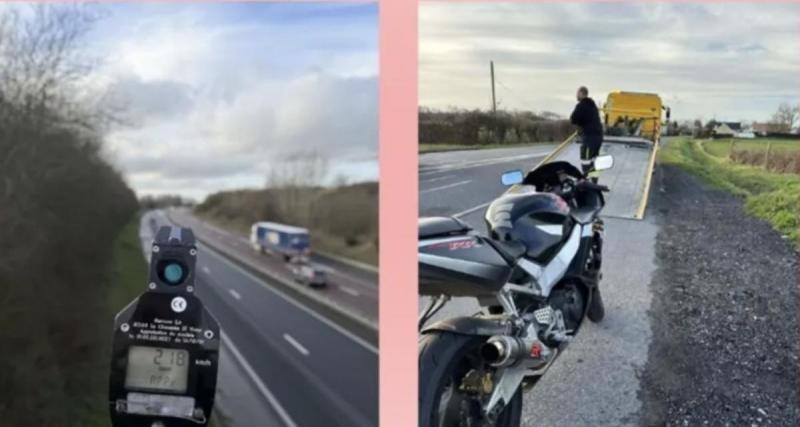 Un motard flashé en grand excès de vitesse à 218 km/h, il risque désormais la prison