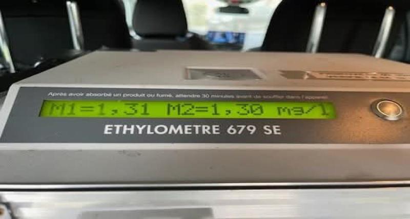 - Un conducteur arrêté avec un taux d’alcool cinq fois supérieur à la norme en plein après-midi