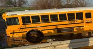 Un bus scolaire finit suspendu au-dessus d’un ruisseau avec une trentaine d’enfants