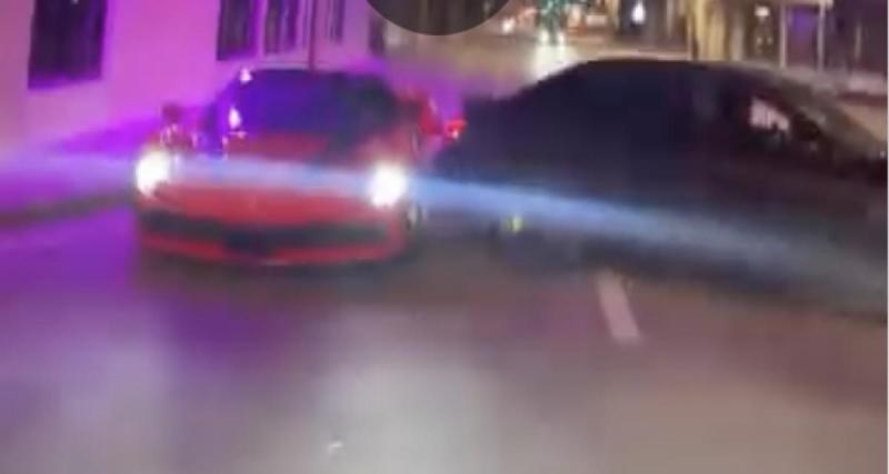 - Il rate son donut et percute une Ferrari… avant de prendre la fuite