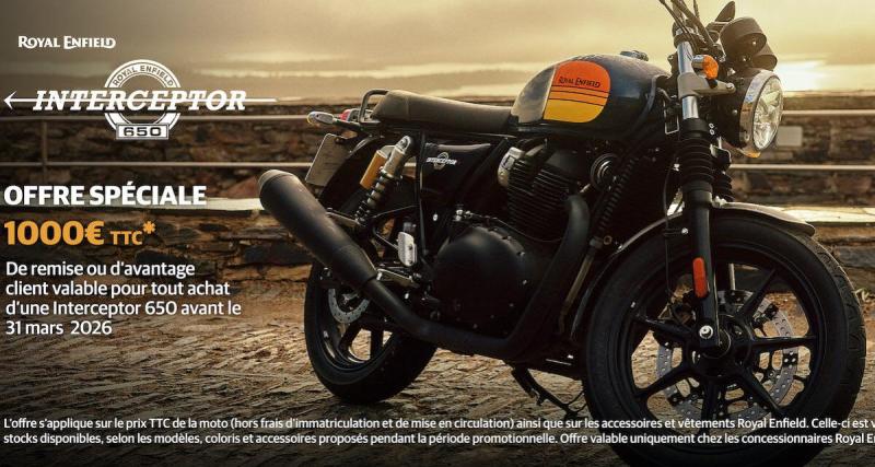  - Jusqu'à 1 000 € d'avantages exclusifs, offres spéciales à saisir sur ces motos
