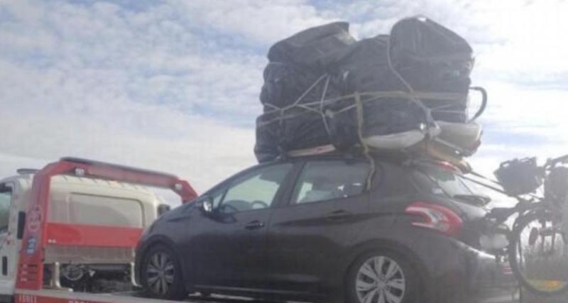 Une famille interpellée en voiture avec plus de 350kg de surcharge, un rappel à l’ordre pédagogique de la part des gendarmes