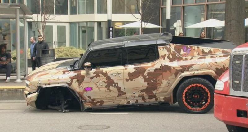 Une superstar de NBA fait un accident en Hummer, il repart tranquillement en Lamborghini