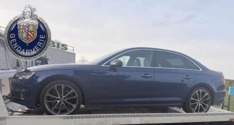  - Flashé en grand excès de vitesse à 205 km/h au volant de son Audi S4, elle repart en fourrière immédiatement !