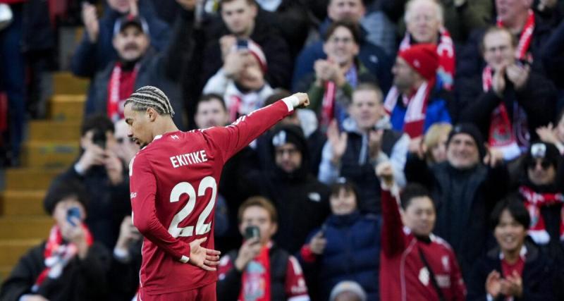  - Étranger : le bel enchaînement d’Hugo Ekitike pour participer à la large victoire de Liverpool
