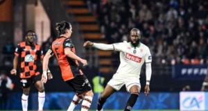 Coupe de France : réduit à dix, Lorient tient tête à Nice à la pause