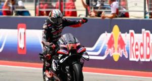 Aprilia : Bezzecchi affole les records à Austin et rejoint Márquez et Rossi dans l’histoire
