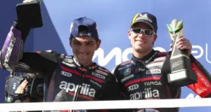 Aprilia : l'heure est à la fête mais le danger guette, un duel de coqs en vue pour l'écurie de Noale ?