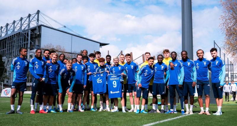  - Strasbourg : un badge « Top Scoreur » en hommage à Joaquín Panichelli contre Nice