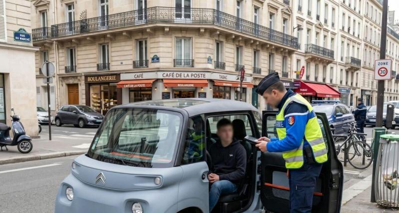 Un ado de 14 ans intercepté à 94 km/h au volant d'une Citroën Ami : le véhicule confisqué, avec une amende salée pour les parents