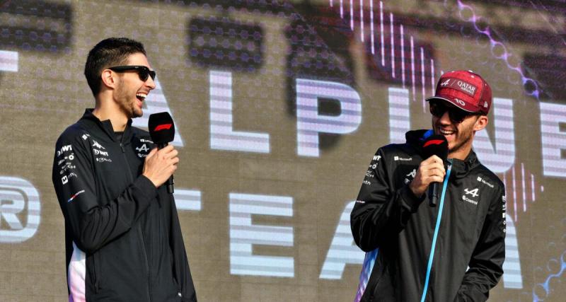 Moment très drôle entre Gasly et Hadjar, choqués du poids d'Ocon lors d'une séquence savoureuse