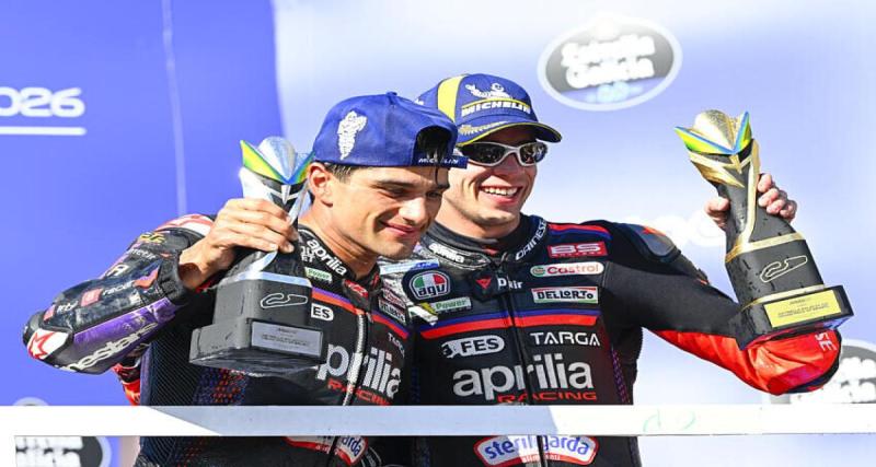  - Aprilia : Bezzecchi - Martín, la comparaison cash de Savadori