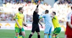 Nantes - Brest : la DTA désavoue la décision de la VAR et de M. Paradis de donner rouge à Tabibou