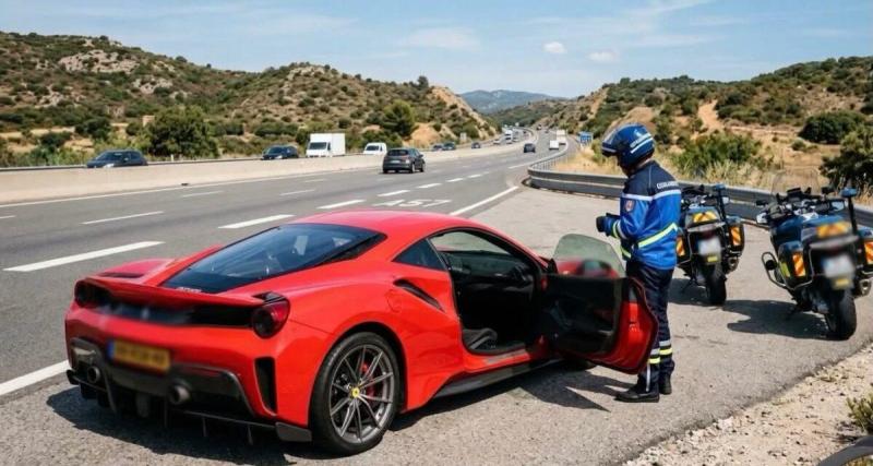 Au volant de sa Ferrari à 256 km/h sur une portion limitée à 130, un retraité fortuné stoppé net par les gendarmes