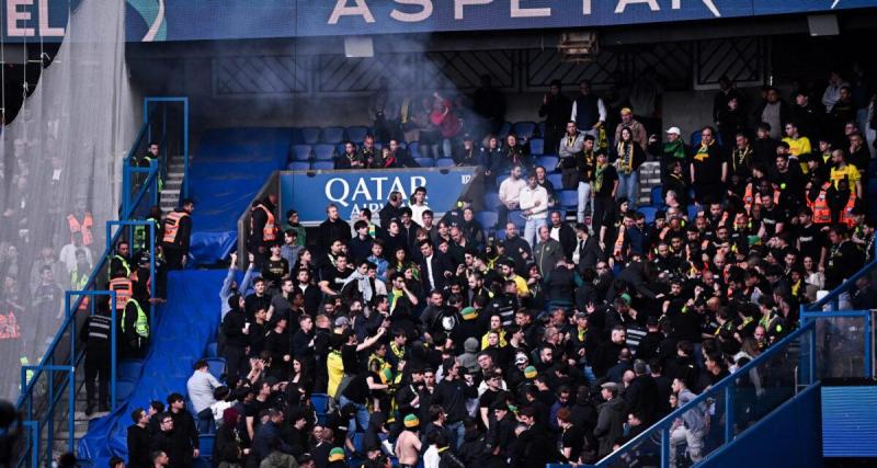  - Nantes : banderole déployée au Parc des Princes, ça chauffe dans les parcages face au PSG