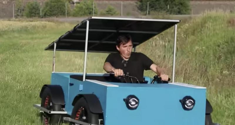 Une voiture solaire maison capable de rouler 29 km : le pari fou d’un youtubeur
