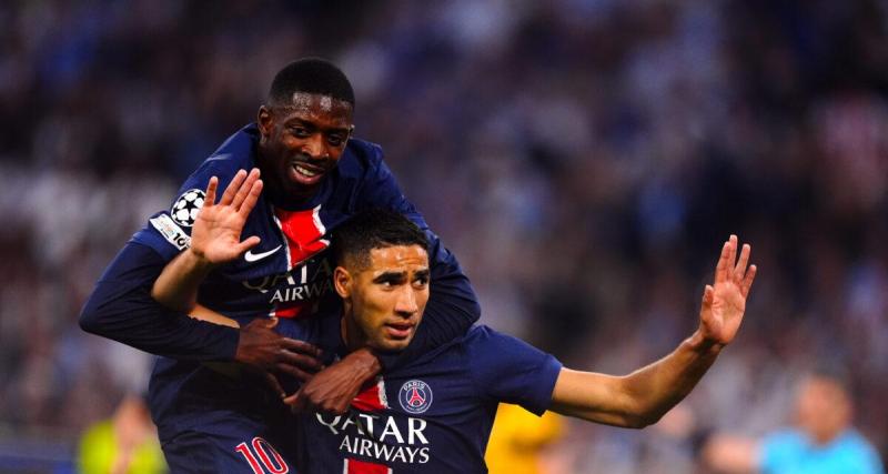  - PSG : Hakimi et Dembélé avec le CUP pour fêter les 10 ans du groupe !