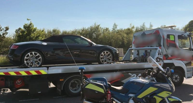 Flashé en excès de vitesse à plus de 230 km/h, un véhicule immatriculé en Allemagne se pensait tout permis : « pressé de rentrer, il repart à pied ! »