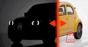 Future Citroën 2CV : faites glisser le curseur de gauche à droite pour la découvrir dans les grandes lignes