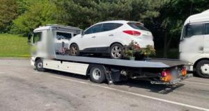 Triple infraction sur l'autoroute : vitesse folle, alcool au volant et plants de cannabis découverts dans la voiture