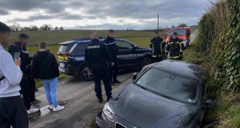 Il filme ses départs arrêtés en BMW pour TikTok… et finit dans le fossé : les gendarmes récupèrent les vidéos comme preuves !