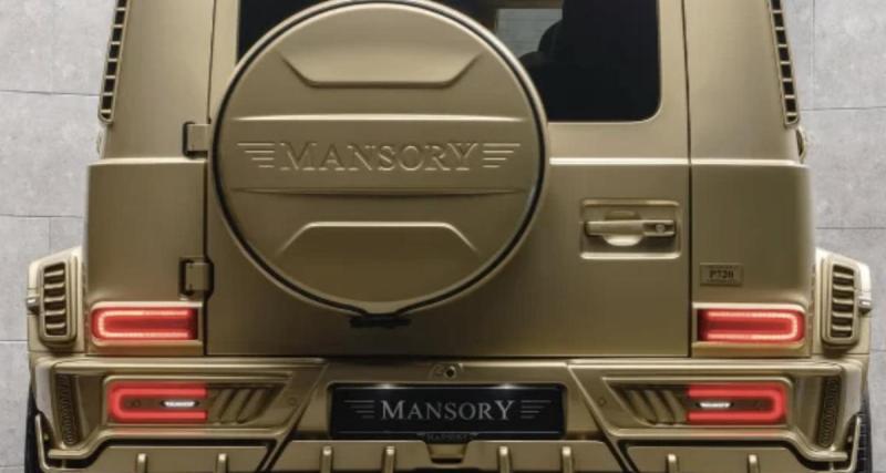 Un Mercedes-AMG G 63 transformé en lingot d’or roulant par Mansory pour 400 000€
