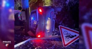 Ivre avec plus de 2 g d'alcool dans le sang, il perd le contrôle de son véhicule et frôle un pylône en béton