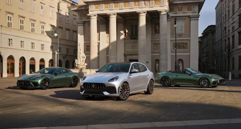 Les Maserati GranTurismo, GranCabrio et Grecale s’offrent un restylage pour le centenaire de la marque