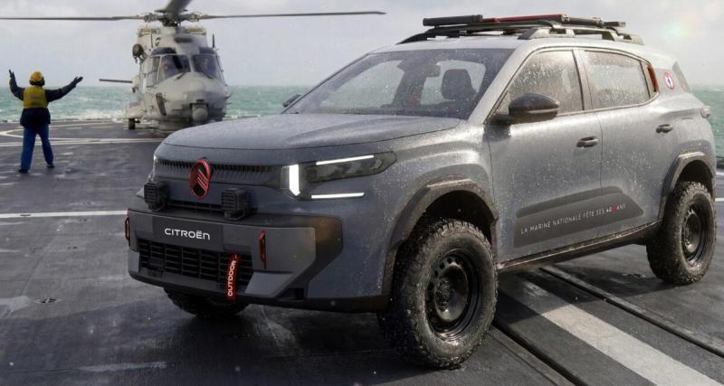 Citroën C3 Aircross Marine nationale : un show car surélevé en tenue de baroudeur pour célébrer les 400 ans de cette institution