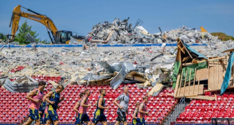 Équipe de France : en attendant les Bleus, la Suède s’entraîne dans un stade en ruines