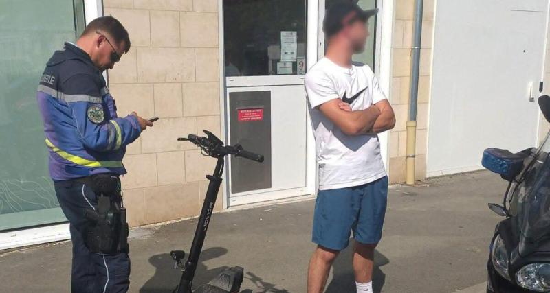  - Trottinette électrique sans casque : les gendarmes sévissent et distribuent des amendes lors d'un contrôle surprise