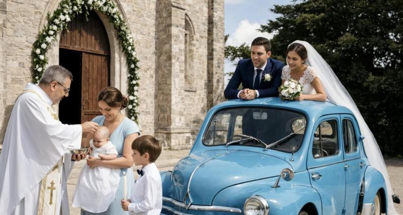  - Chez cette famille, on se baptise et on se marie devant une Renault 4CV