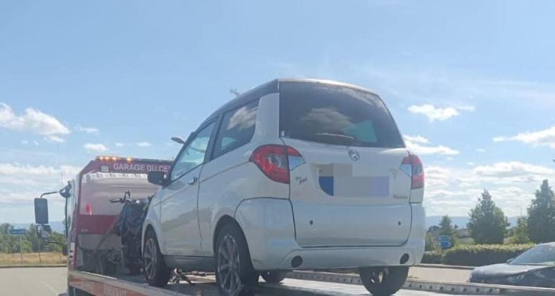 Il prend l'autoroute en voiturette, positif à l'alcool et au cannabis : les gendarmes n'en croient pas leurs yeux
