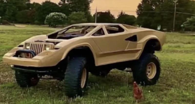 Il fusionne une Lamborghini et une Jeep et crée une voiture totalement improbable