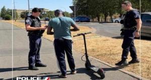 Trottinette électrique : 9 verbalisations pour défaut d'assurance et 23 pour équipement, les contrôles se multiplient