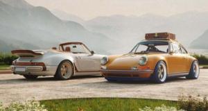 Louis Vuitton a signé l'étonnant design de ces deux Porsche 911 de Singer