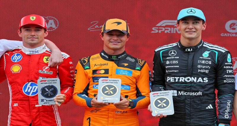 Grand Prix des Pays-Bas : Russell remporte la course Sprint devant Leclerc, Antonelli et Verstappen hors du podium