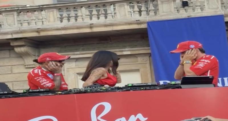 Lewis Hamilton et Charles Leclerc s’improvise DJ aux côtés d’une star internationale de la chanson, ne comptez pas sur eux