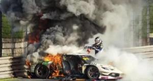 Il sort de sa voiture en pleine course pour sauver un pilote pris dans les flammes : "Je te dois la vie"