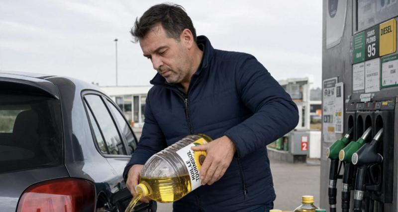  - Pour lutter contre l’inflation à la pompe à essence, des automobilistes font le plein à l’huile alimentaire : « Ça sent les nems »