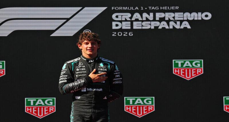  - F1 : Antonelli prend le large, Hamilton décroche, le classement après Madrid